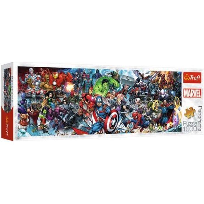 Puzzle 1000 pièces Héros Marvel - TREFL - Dessins animés et BD - A partir de 12 ans
