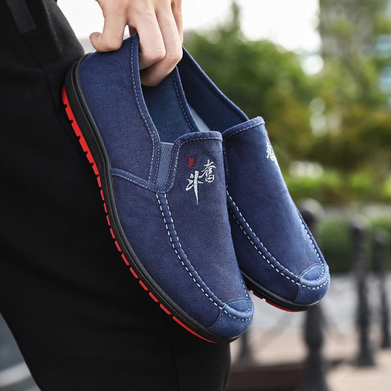 New G Cloth Shoes Men's Shoes Spring and Autumn Canvas Shoes Men's Casual Shoes Comfortable and Lightweight Board Shoes Non-slip