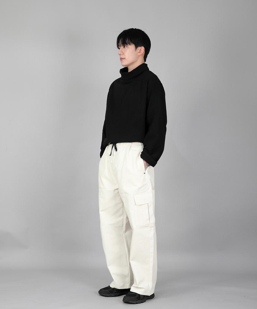 Seinteukeulu Rivet Fix Ex Wide Cargo Pants Rec-360 Cream