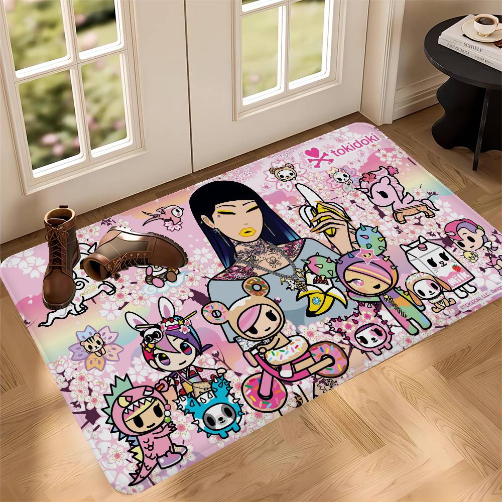 Cartoon T-Tokidoki Kitchen Mat Kids Room Bedroom Decoration Balcony Anti-Slip Doormat Living Room Alfombra