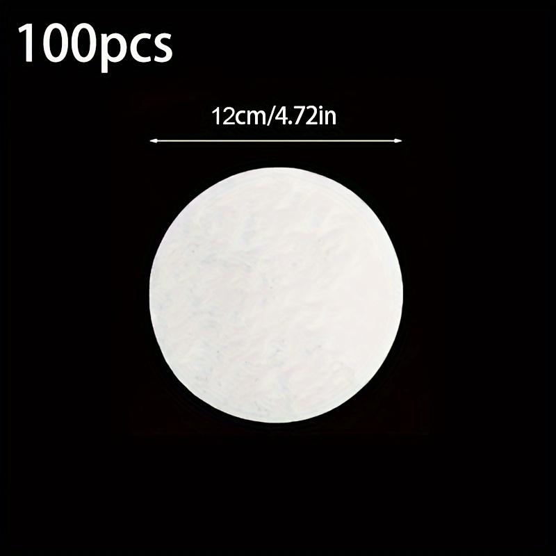 

100pcs Leak-proof Cup Liner, Sealing Gasket, Suitable for Beverage and Coffee Overflow Prevention Circular Sealing Paper Film