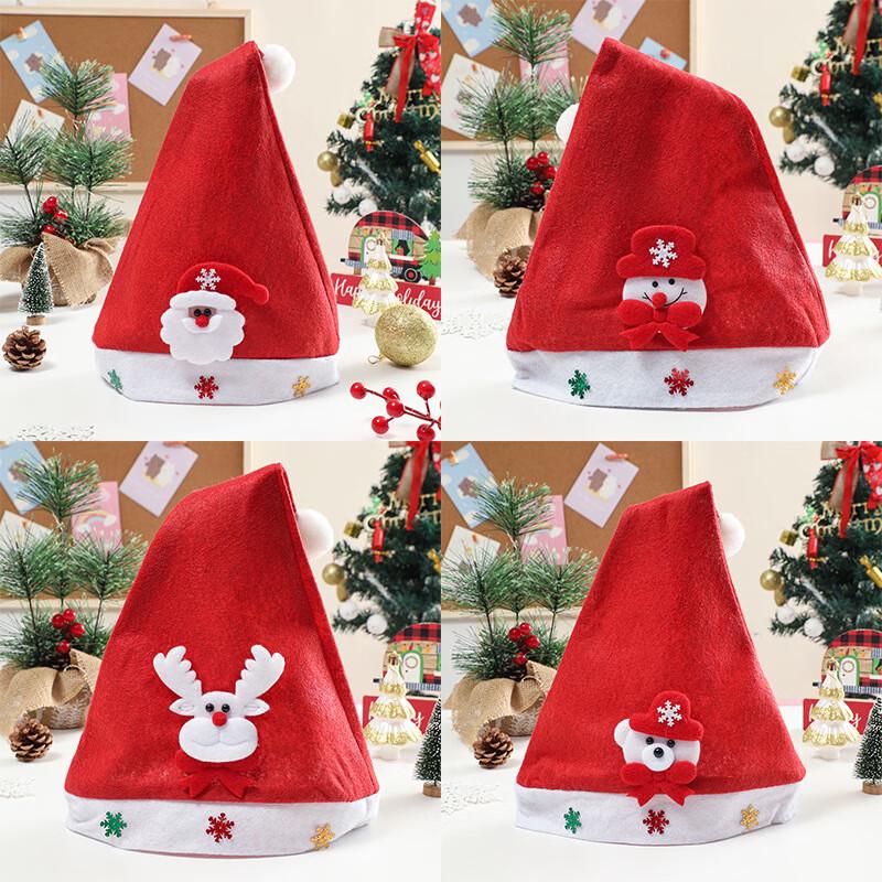 Christmas Cartoon Hats - 10-Pack