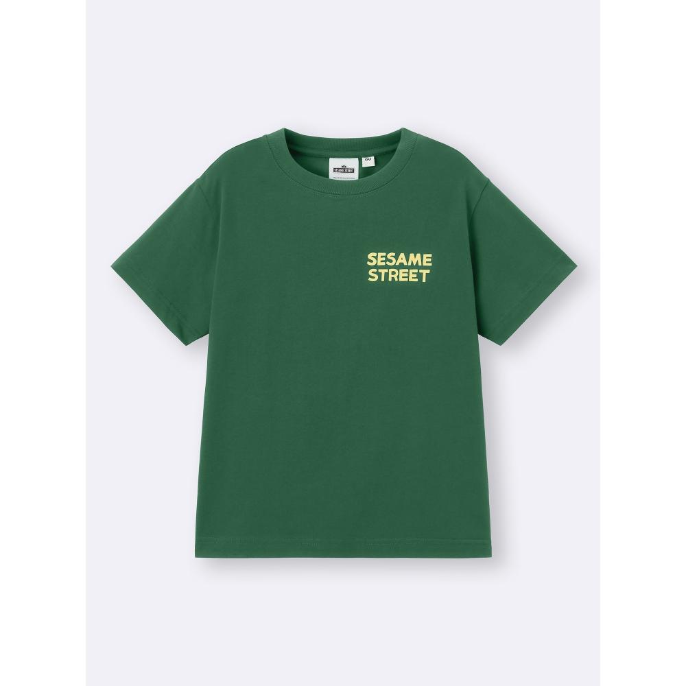 Gu By Uniqlo Kids  Unisex  Graphic T Sesame sTreeT