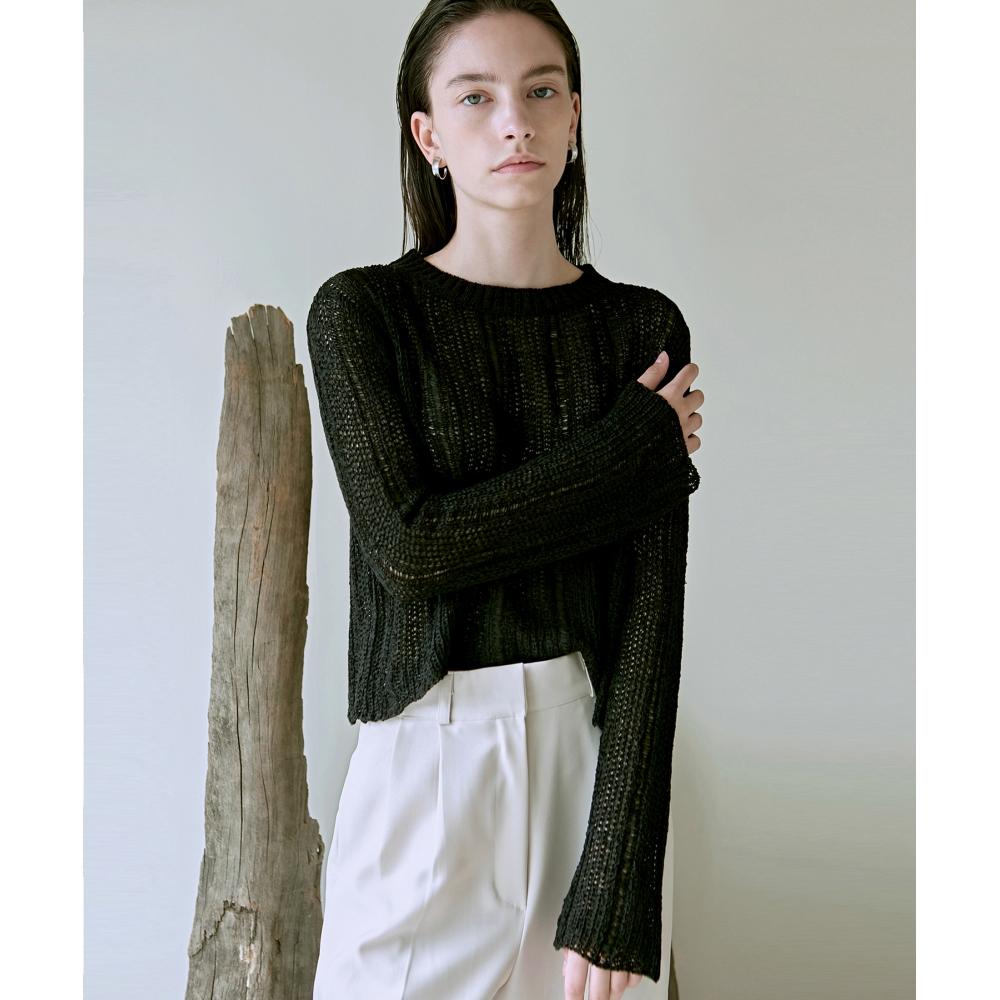 

NICK&NICOLE Сетка с вышитой этикеткой Knit_Black