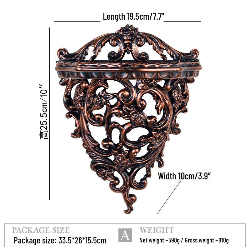European Creative Resin Wall Shelf – Decorative Hanging Ornament for Home