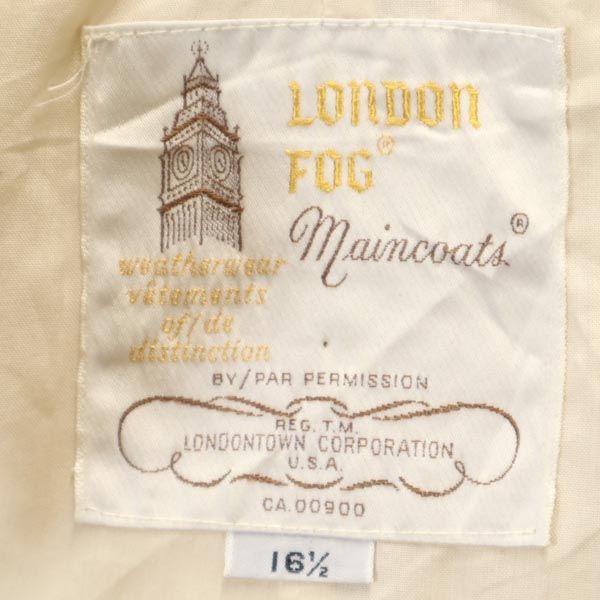 LONDON FOG 80s vintage Long sleeve Stainless collar coat 16 1/2 Khaki Women Used