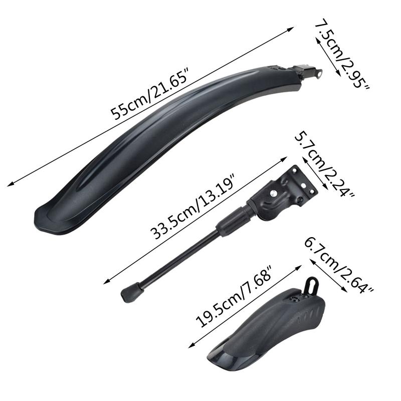 Front Rear for Fender Shelf Tire Splash- Mudguard for  cycle Ef1 Electric Tripod Support Bike Bicycle Kickstand