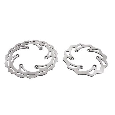 2PCS Front Rear Brake Discs Rotor for 125‑500 XCF XCW SX SXF EXC EXCF TPI 6D 1994 To 2022 Motorcycle