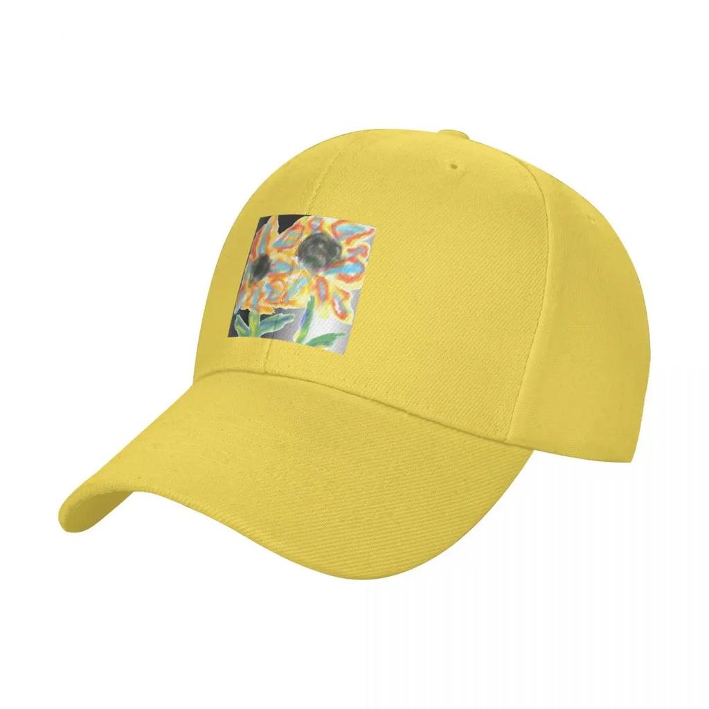 Fire flowers Baseball Cap Hood New In Hat Big Size Hat Male Womens