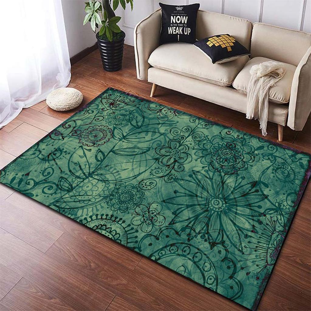 Bohemian Modern Geometry Large Carpet Area Rug  Decor Gift Living Room Hallway Entrance Doormat