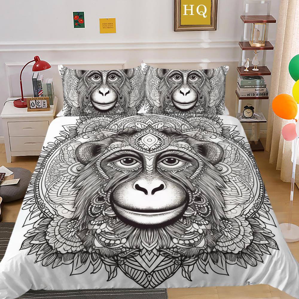3D Datura Bedding Set Indian Style Duvet Cover 2/3pcs UK/US/AU/DE/UE Full Size Super Big Bed Room Washable Soft and Quick Drying Home Decoration