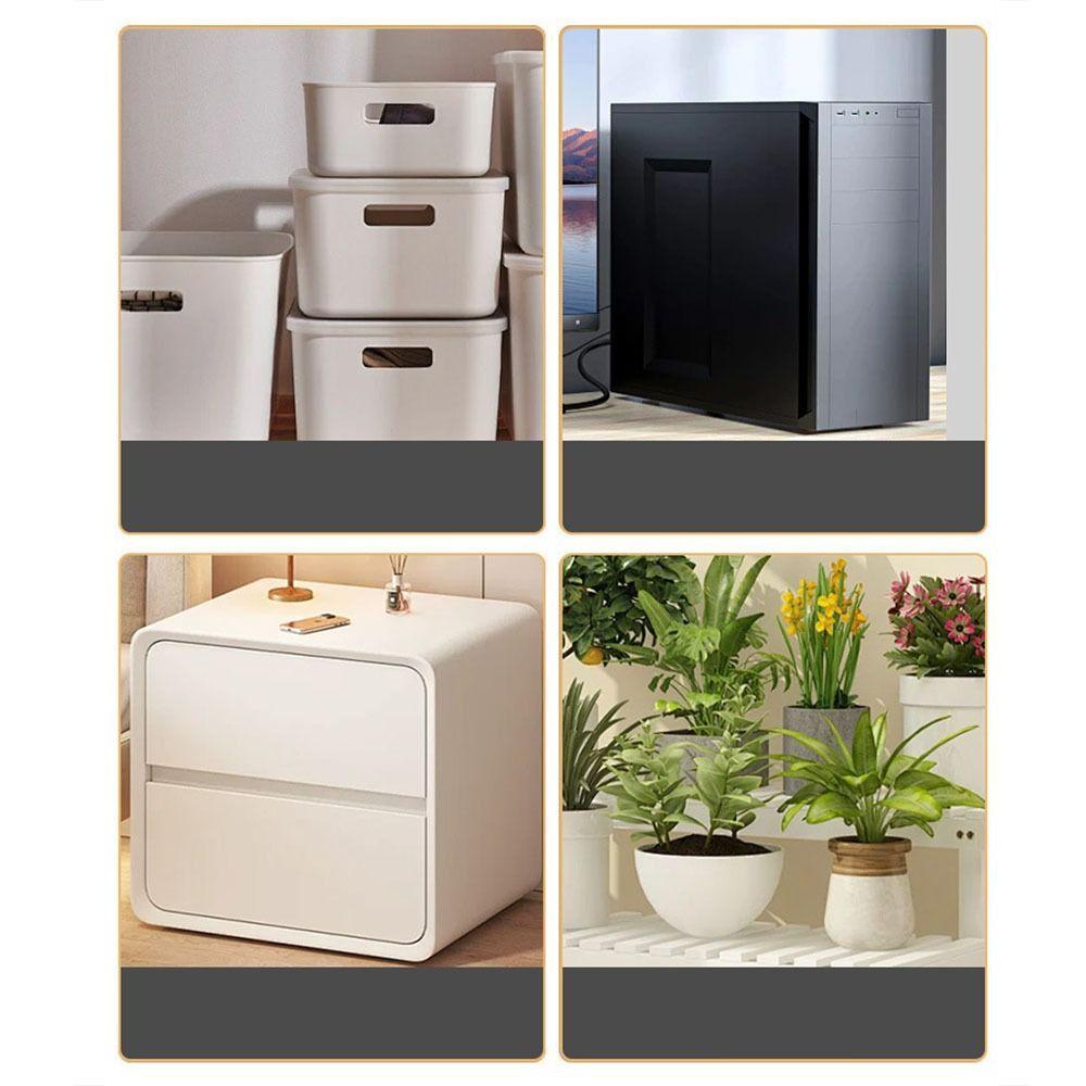 4Pcs Heavy Duty Universal Wheel Soft Rubber Furniture Caster Universal Swivel Caster Office Chair