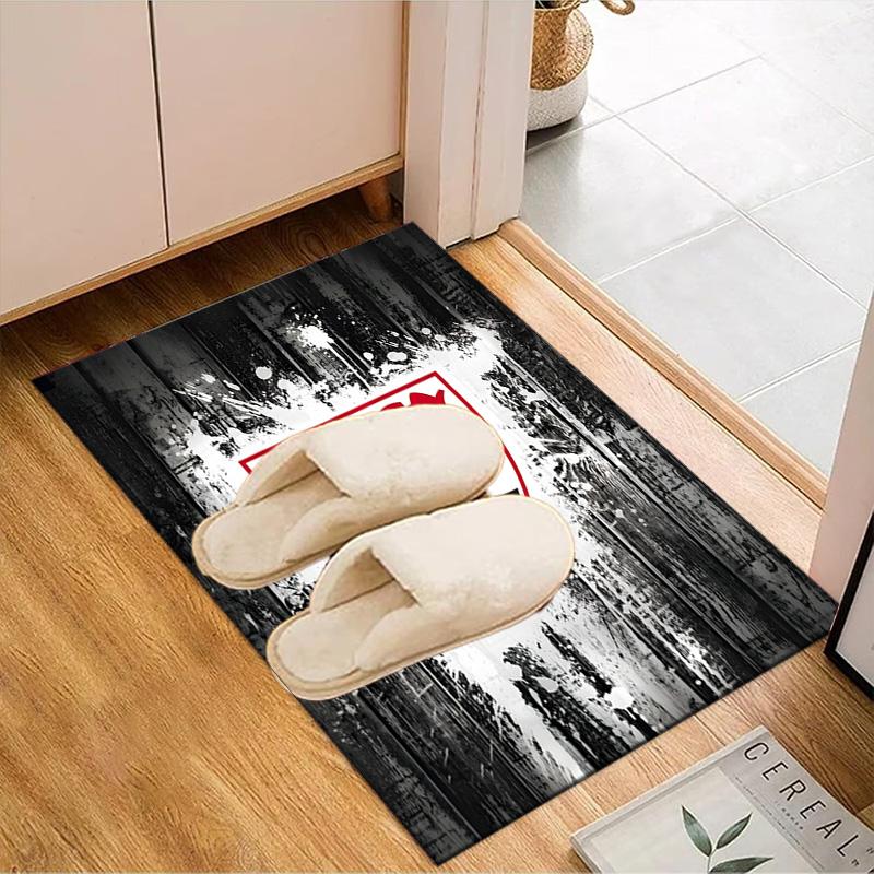 Vfb Fc Crest Printed Office Carpet Chair Cushion  Entryway Rug, Rugs for Living Room, Bedroom Christmas gifts