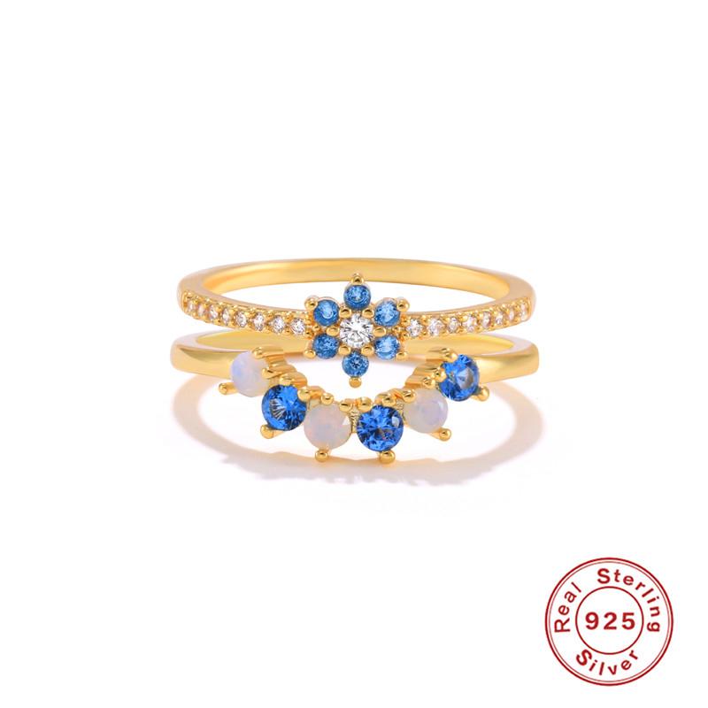 

Canner 925 стерлингового серебра бриллиант кольцо для женщин мужчин 14K позолочено 1 пара свадебных украшений