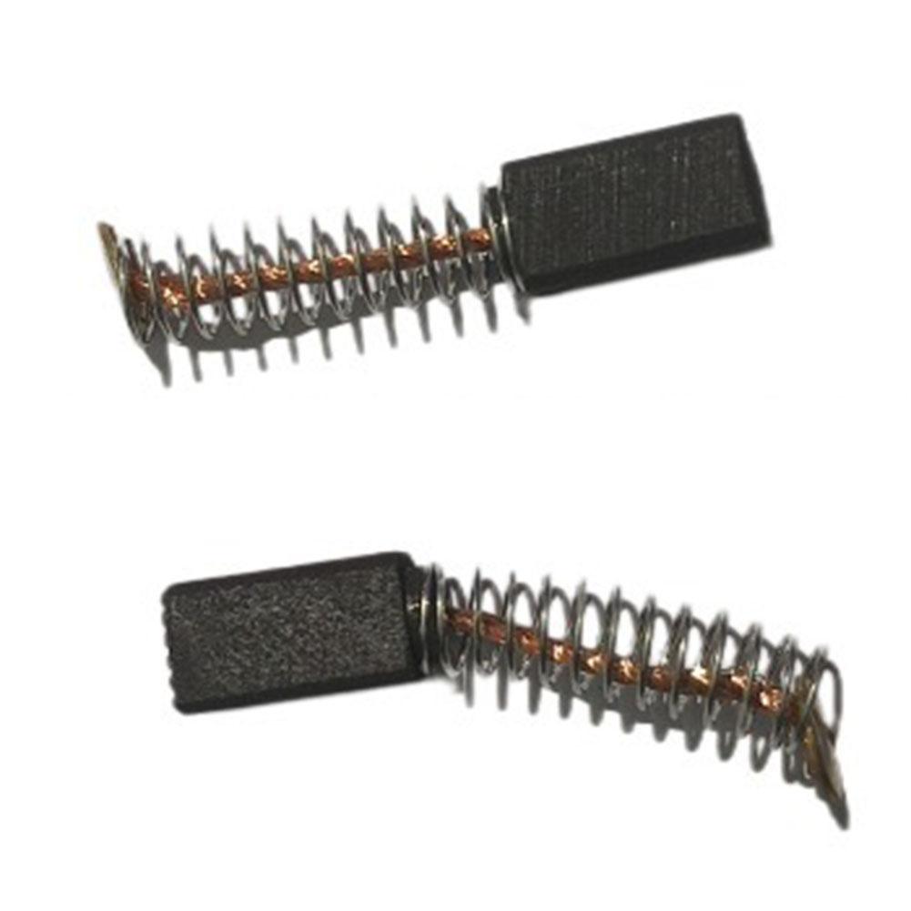 Ersättningskolborstar 2 st 6,2x6,2x11,5 mm för elverktygsmotor med tråd och borstfjädrar för motorstabilitet