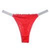 Sexy krajková tanga do poloviny pasu Dámské spodní prádlo Broskvové kalhotky Atraktivní tanga