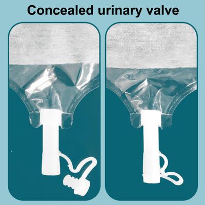 Sacca per stomia non tessuta a due pezzi con gancio e valvola di minzione Sacca per colostomia monouso Articoli per la cura dello stoma ileostomico