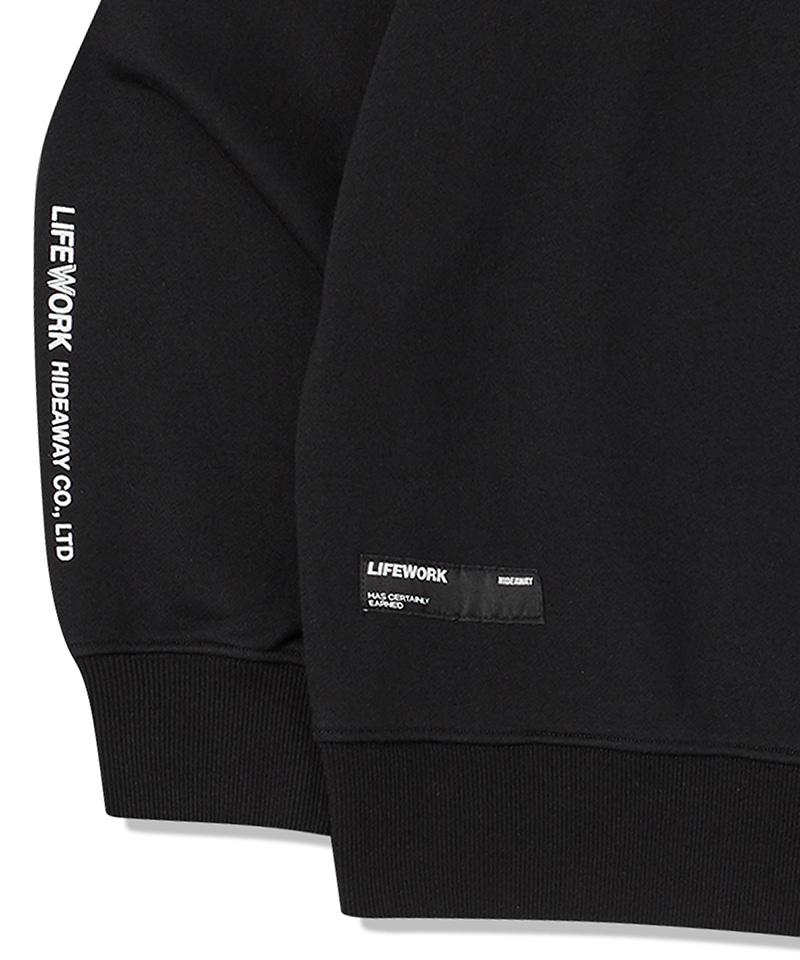 LIFEWORK Silver Logo Lettering Sweatshirt