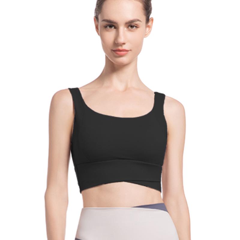 High-Impact Women's Sports Bra: Shockproof, Anti-Sag, Vest-Style with Beautiful Back Design for Yoga and Running