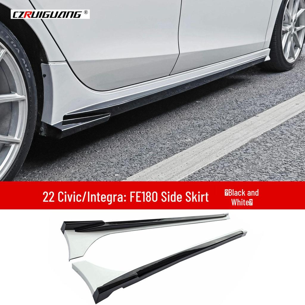 Honda Integra/Civic Front Lip, Rear Spoiler, Side Skirts, Rear Lip, Louvers, and Exhaust Tips Body Kit