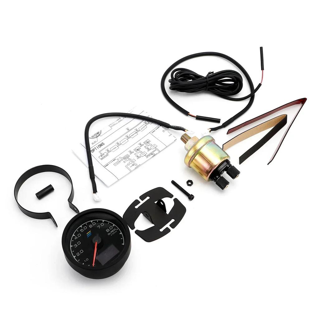 Greddi Gauge Turbo Boost Oil Pressure Water Temp Fuel Pressure RPM Tachometer Vacuum Volt Air Fuel EXT Gauge Car Modification
