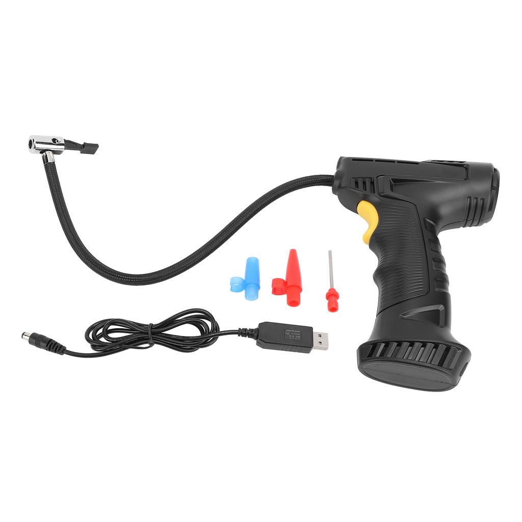 Cordless Air Compressor Tire Inflator with Digital Pressure Gauge 120W 7.4V Portable Handheld Tire