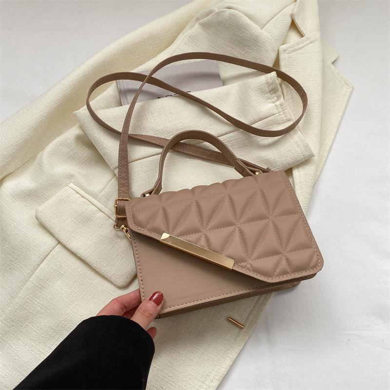 

Women s Quilted Diamond Texture Crossbody Handbag - 2025 Popular Small Square Shoulder Bag хаки