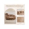 Bean Bag Sofa - MUVOE - Loveseat - Chenille - Confortable - Durable - Intérieur