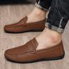 Doudou shoes men's lazy business casual leather shoes soft sole foot cover fashion men's shoes
