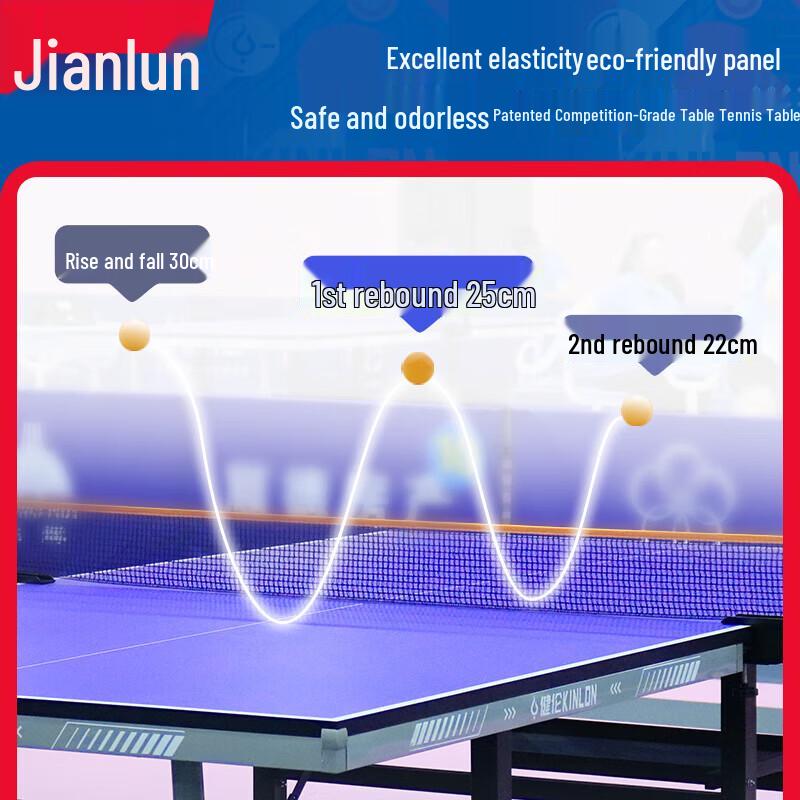 JEEANLEAN Indoor Foldable 25mm Ping Pong Table