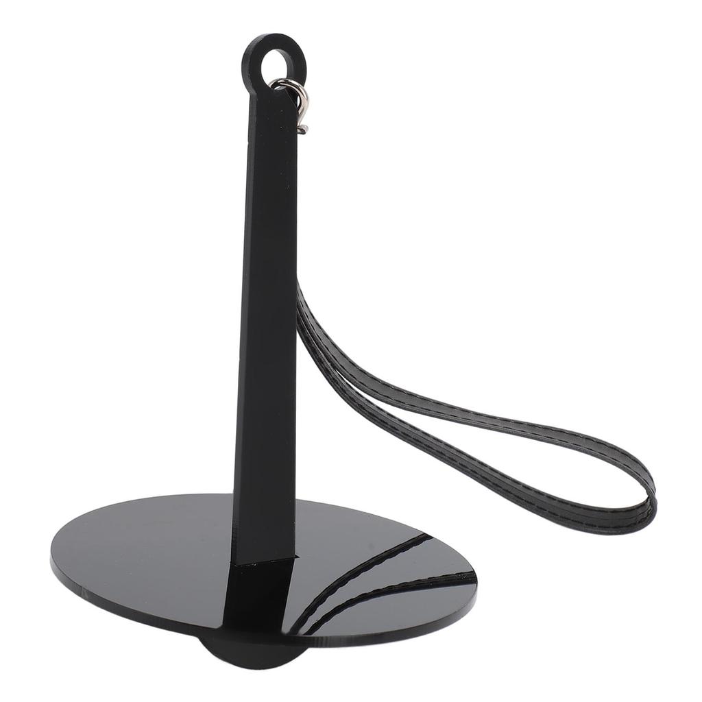 2PCS Wrist Yarn Stand Portable Thread Ball Holder Acrylic Knitting Sewing Yarn Dispenser with PU Leather Strap Black