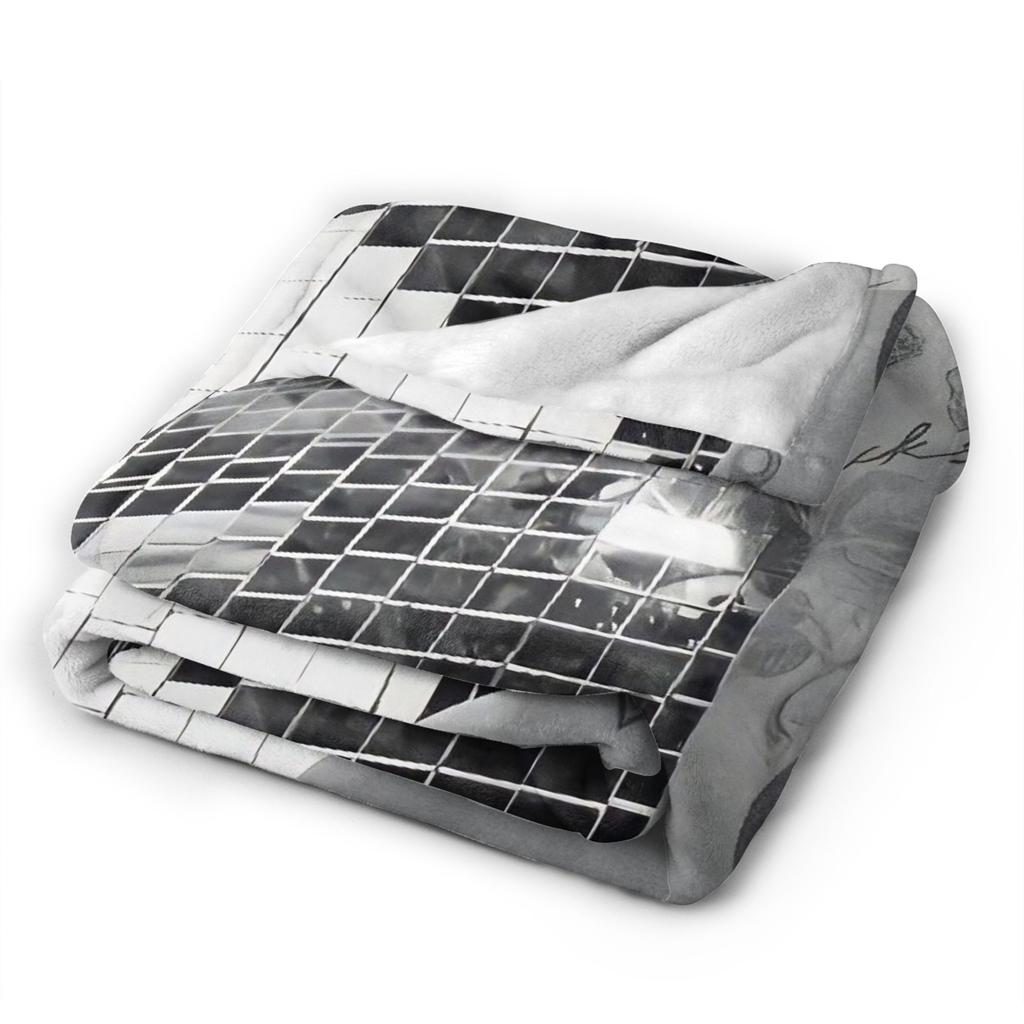 Kiss All The Time Album Blanket Fleece Harrys Music Styles Warm Throw Blankets for Airplane Travel Bedspread