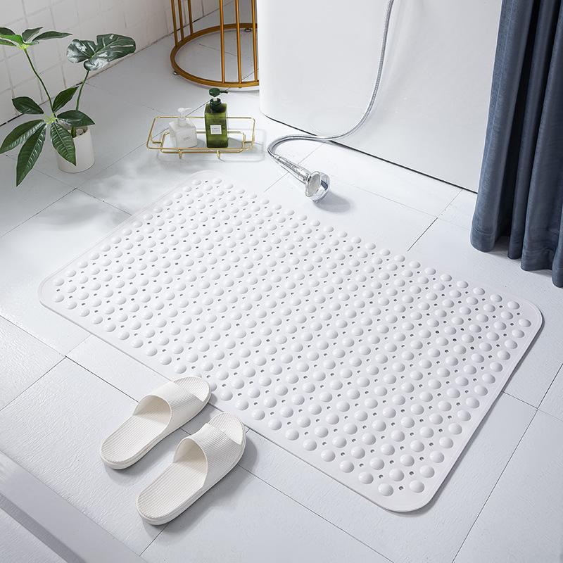 Thickened Extra Large Non Slip Bath Mat With Strong Suction Cups Drain Holes Perfect For Home Bathroom Shower Tub Use