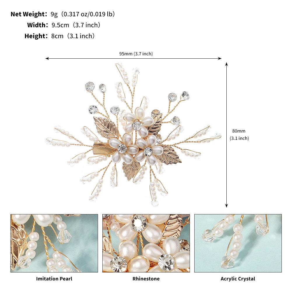 

Новая ручная работа жемчужный цветок заколка для волос ретро универсальный свадебная прическа головной убор высококачественные аксессуары для волос боковая заколка