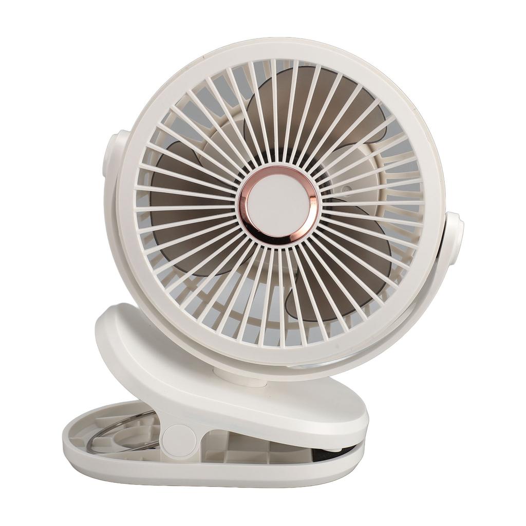 10000mAH USB Clip On Fan Rechargble Miniature Table Fan Portable 360 Degree Rotate Cooling Fan for Bedroom   Desktop