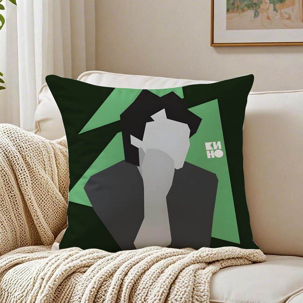 musician revolutionary VViktor TTsoi Cushion Cover Pillowcase Antidustmite living Room Sofa Decor Cushion Room