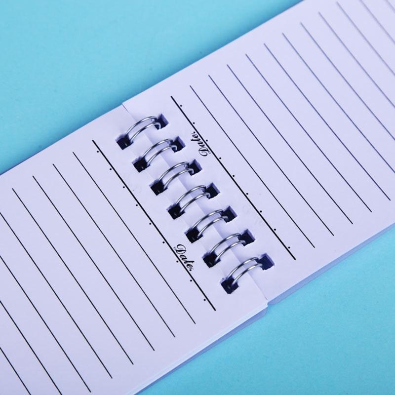 Mini Spiral Notepad Wide Lined Spiral Notebook Pocket Journal Planner 42 Sheets Tearable for School Student Teacher