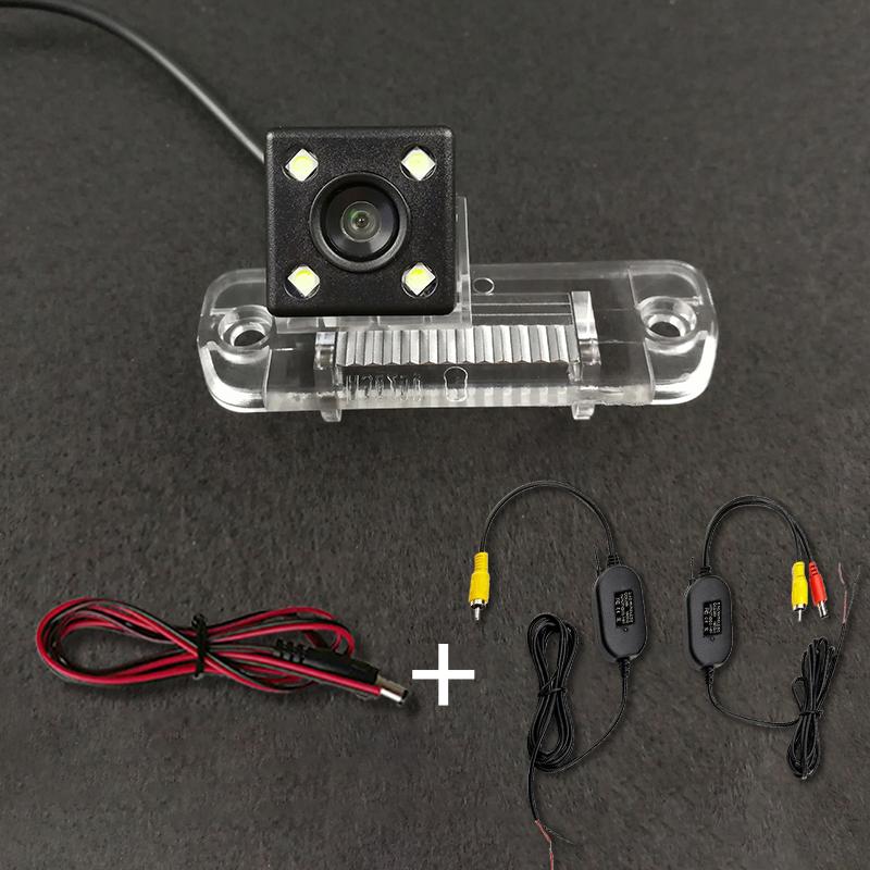 Wireless Car CCD Rear Camera Fisheye 4 8 12 Led Dynamic For Benz SLK Class R171 R350 R500 ML350 W203 W211 B200 A160 W219