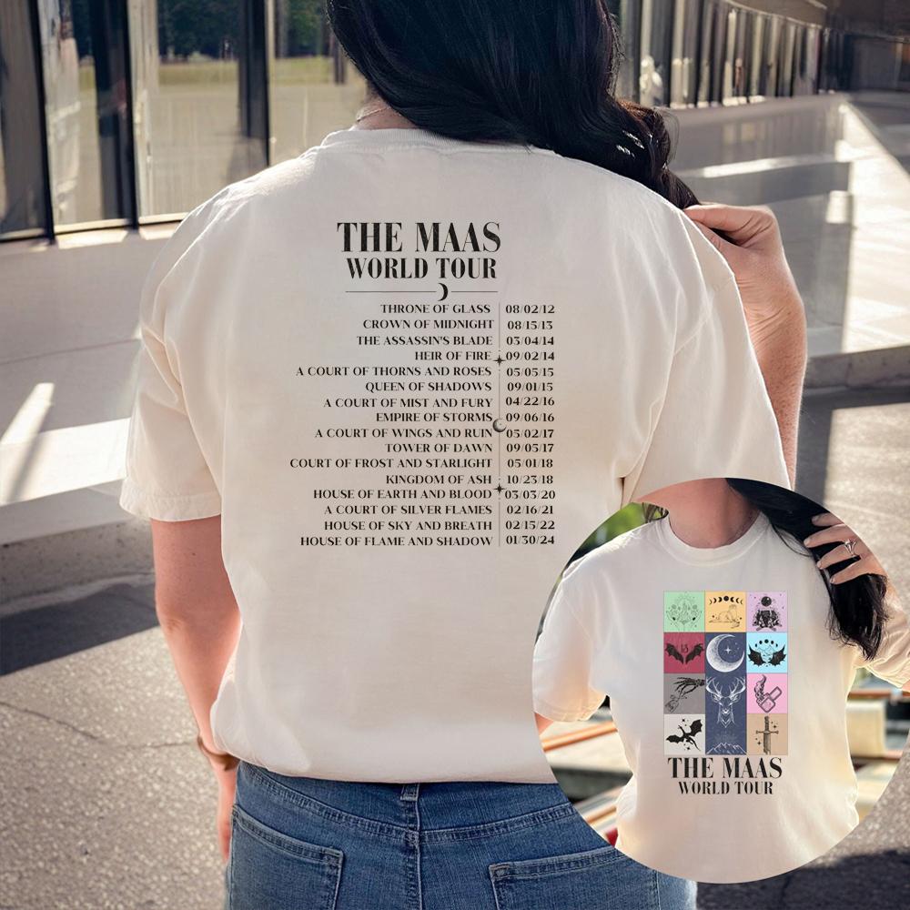 

Сара Дж.. Футболка Maas Eras Tour Футболка Acotar Лицензированный товар Tog Sjm Cassian & Nesta Bat Boys Rhysand Azriel Футболка Velaris City M белый