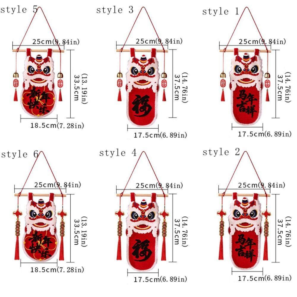 Lion Dance New Year Decorations Exquisite Door Decoration Spring Festival Decoration  Living Room