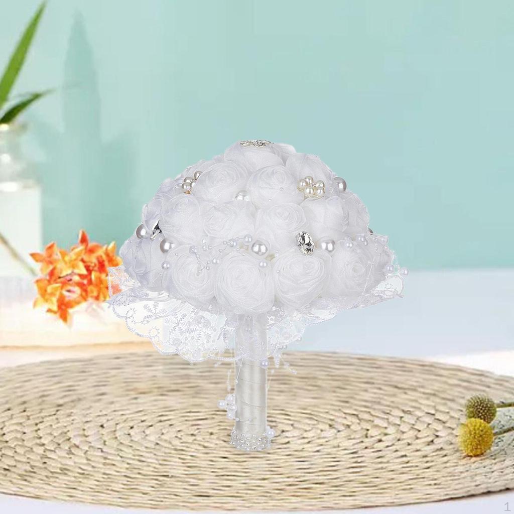 Artificial Rose Bouquet for Weddings, Tossing Flowers Celebrations