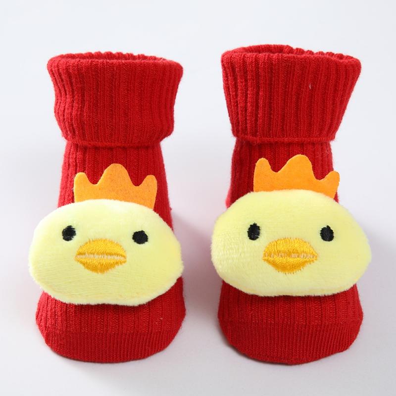 Cotton Baby Socks Solid Cartoon Animals Newborn Warm Sock for Girl Boy Non-skid Toddler Floor Sock Soft Toddler Socks 0-12M