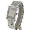 Hermes Heure H Watch Watches HH1.230 Diamond Bezel whiteDial diamond/Stainless Steel Quartz Analog Display Women Used