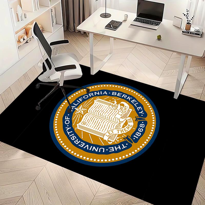UC Berkeley Printed Absorbent Washable Carpet, Non-Slip Bathroom Mats, Kitchen Rugs, Yoga Mat,Living Room Entrance, Camping Picnic Rugs
