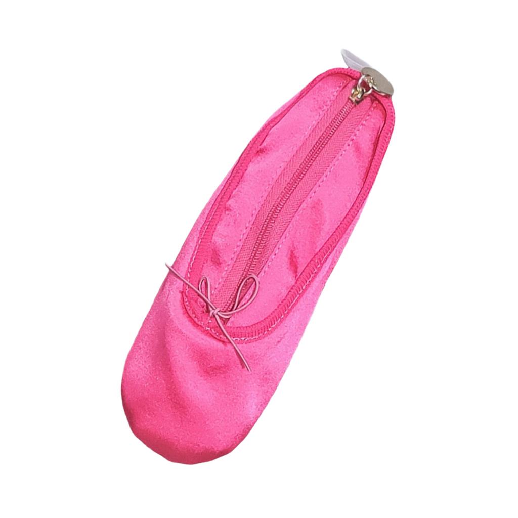 Creative Ballet Shoe Shape Cosmetic Bag Lipstick Storage Bag Ballet Shoe Storage Case Fabric Texture Suitable for Travel