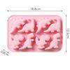 Dinosaur Food Grade Silicone Molds 8-Cavity Chocolate Hard Candy Ice Cubes Silicone Mold for DIY Cake Chocolate Candy Jelly