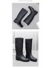 Men's Waterproof High-Top PVC Rubber Boots: Mid-Calf Rain & Construction Labor Protection Shoes