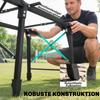 Folding Camping Table, 90 x 55 cm Height Adjustable Portable Collapsible Table