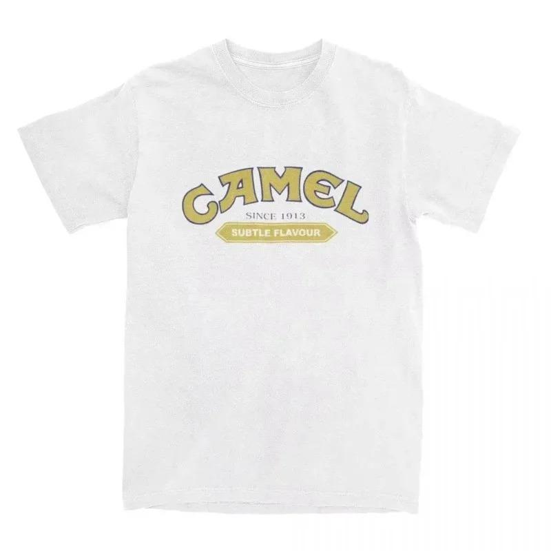 New Retro Car Camel Cigarettes Tshirt Vintage Cotton Tops Tee Short Sleeve Casual Streetwear Unisex Unisex Clothing Motosport