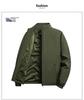 Men's Plus Size Stand Collar Workwear Jacket - Casual Spring/Autumn Outdoor Top
